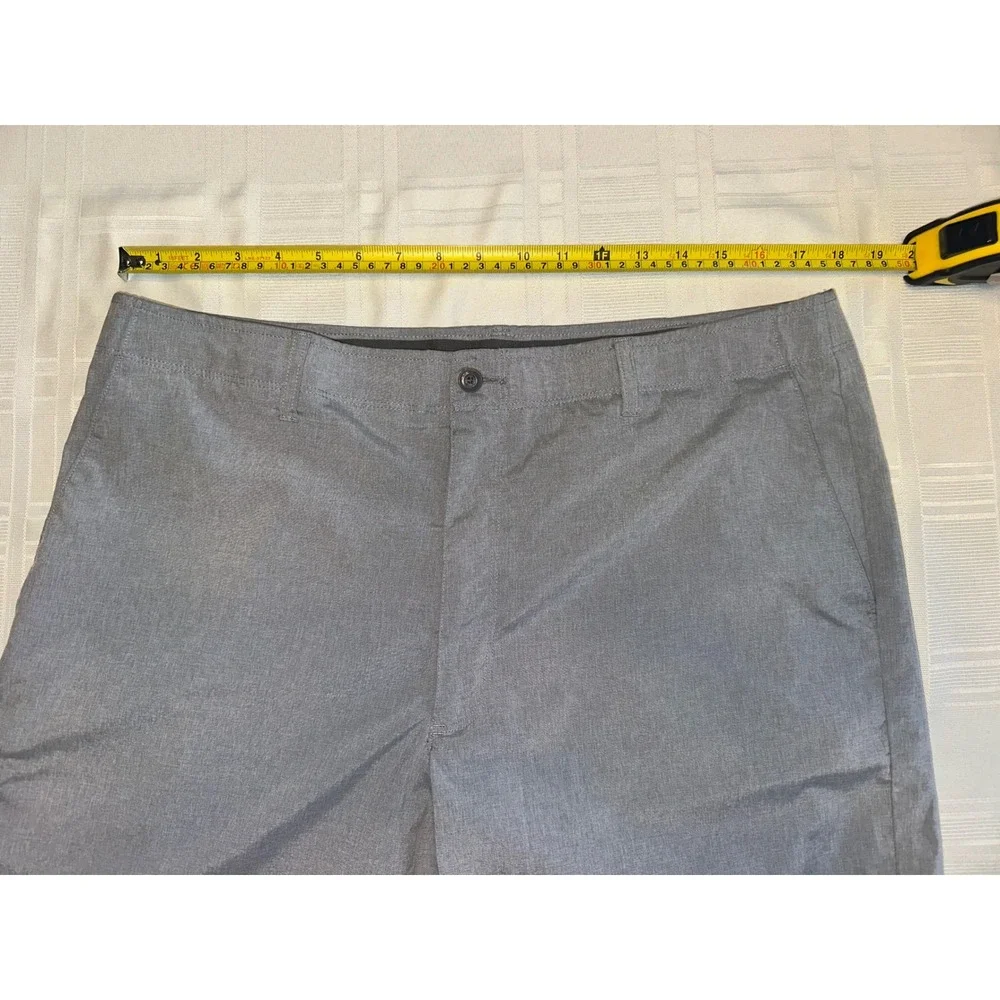 Nicklaus Golf Shorts Mens 36 Grey Performance Flat Front Stretch TA129 TA131